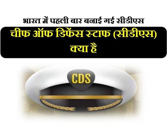 Chief Defence Staff CDS hindi